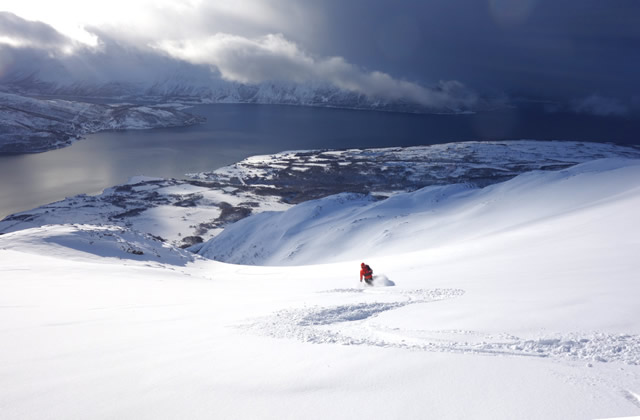 Ted Kerasote Skiing